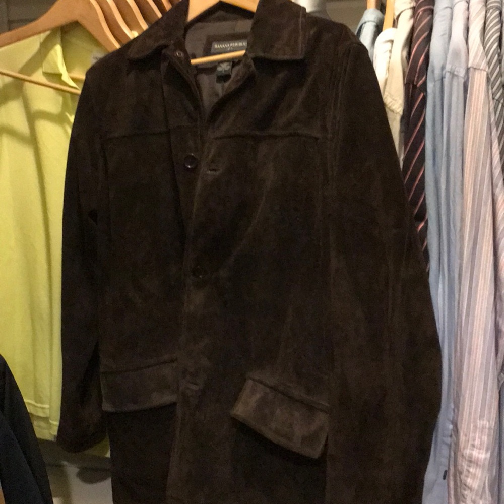 Men’s brown suede jacket